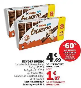 Hyper U Kinder bueno offre