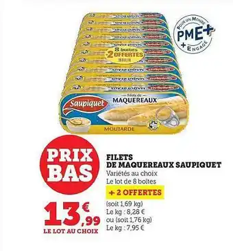 Hyper U Filets de maquereaux saupiquet offre