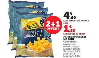 Hyper U Frites surgelées mc cain offre