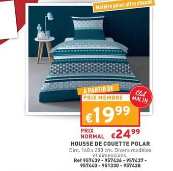 Trafic Housse de couette polar offre