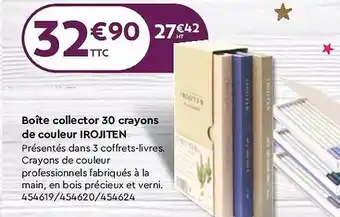BoĂźte collector 30 crayons de couleur irojiten