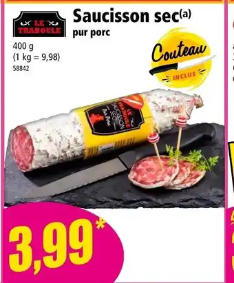 Norma Saucisson sec offre
