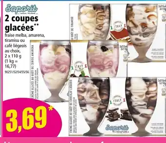 Norma 2 coupes glacées offre
