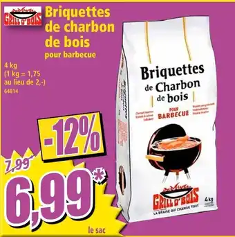 Norma Briquettes de charbon de bois offre