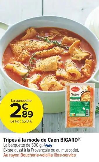 Carrefour Market Tripes à la mode de caen offre