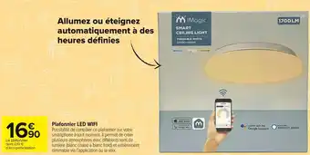 Carrefour Market Imagic plafonnier led wifi offre