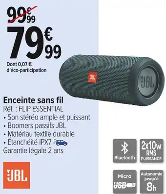 Carrefour Market Jbl enceinte sans fil offre