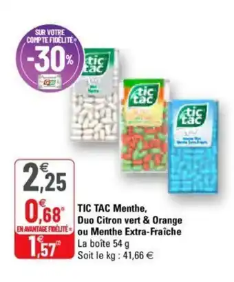 Tic Tac Menthe