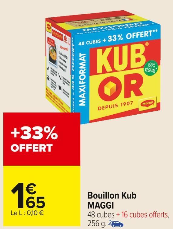 Promo Maggi bouillon kub chez Carrefour Market
