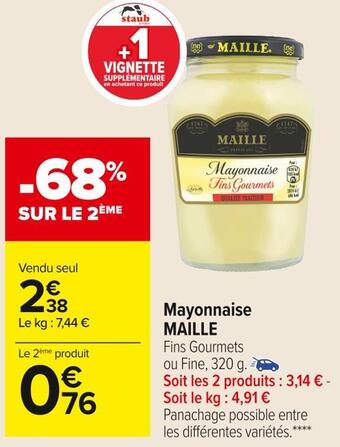 Carrefour Market Maille mayonnaise offre