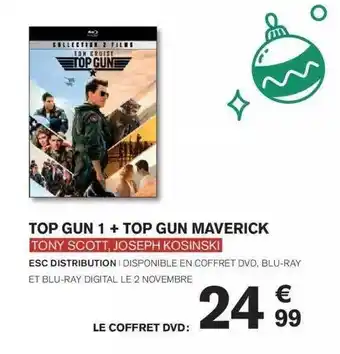 Carrefour Top gun 1 + top gun maverick tony scott, joseph kosinski offre