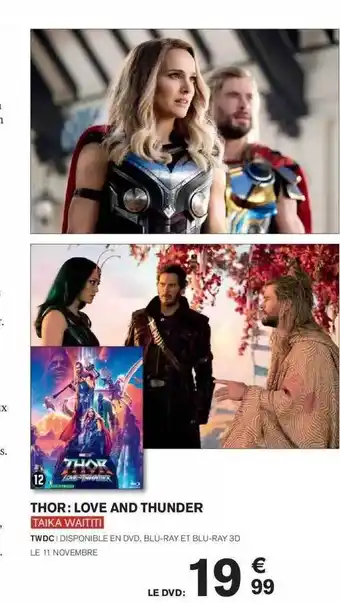 Carrefour Thor : love and thunder taika waititi offre