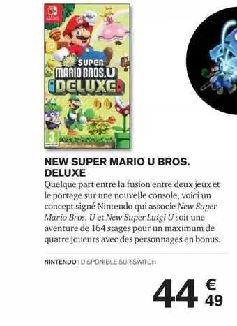 Carrefour New super mario u bros. deluxe offre