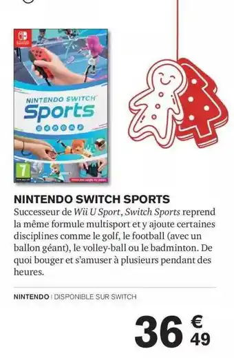 Carrefour Nitendo switch sports offre