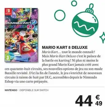 Carrefour Mario kart 8 deluxe offre
