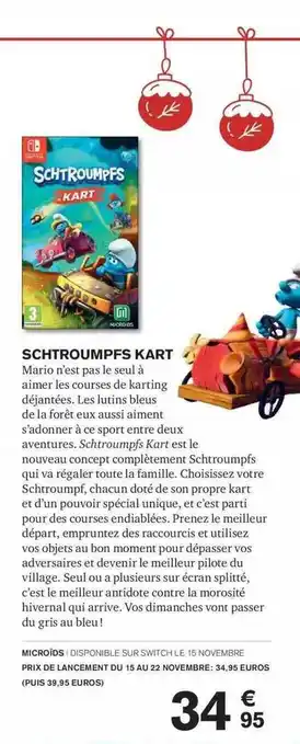 Carrefour Schtroumpfs kart offre