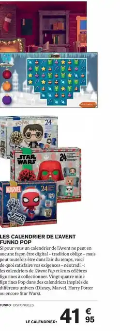 Carrefour Les calendrier de l'avent funko pop offre