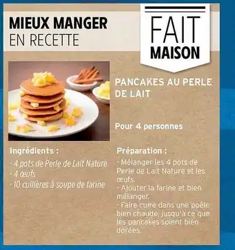 Intermarché Hyper Pancakes au perle de lait offre