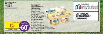 Intermarché Hyper Riz au lait saveur vanille pâturages offre