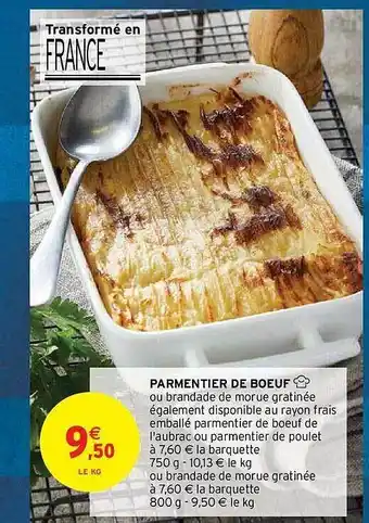 Intermarché Hyper Parmentier de bœuf offre