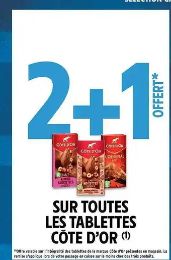 Intermarché Hyper Les tablettes côte d'or offre