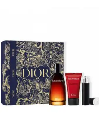 Elysees Parfums Dior fahrenheit - coffret cadeau - eau de toilette, gel douche et... offre