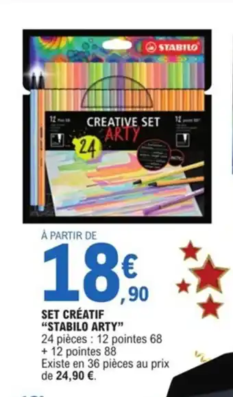 E.Leclerc Set créatif "stabilo arty" offre