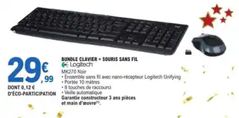 E.Leclerc Bundle clavier + souris sans fil offre