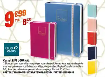 Plein ciel Carnet LIFE JOURNAL offre
