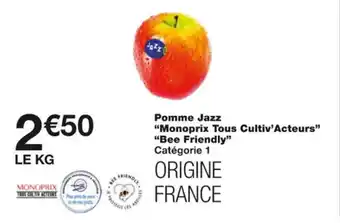 Monoprix Pomme jazz offre