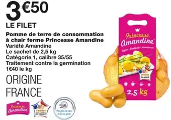 Monoprix Pomme de terre de consommation à chair ferme princesse amandine offre