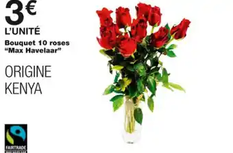 Monoprix Bouquet 10 roses offre