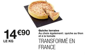 Monoprix Quiche lorraine offre
