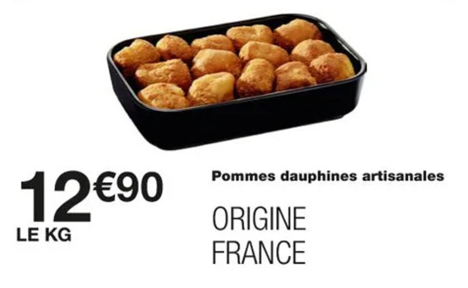 Promo Pommes dauphines artisanales chez Monoprix