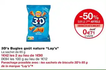 Monoprix 3D's bugles goût nature "LAY'S" offre