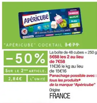 Apéricube cocktail