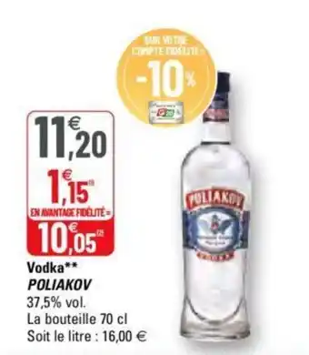 G20 Vodka offre