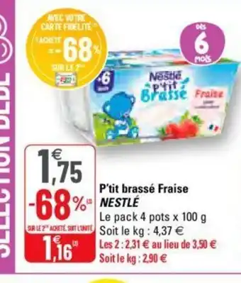 G20 P'tit brassé Fraise offre