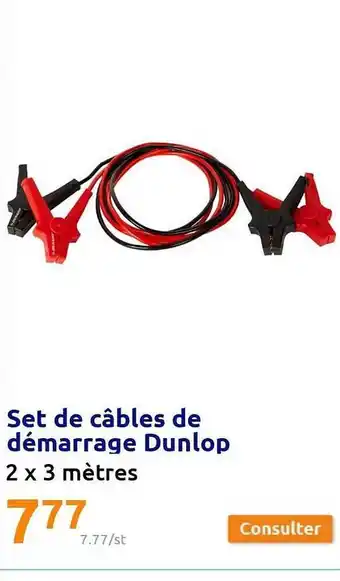 Action Set de câbles de démarrage dunlop offre
