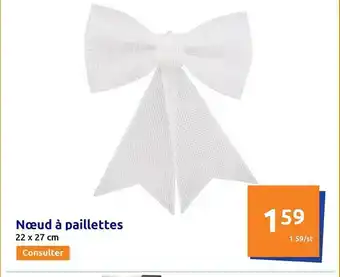 Action Nœud à paillettes offre