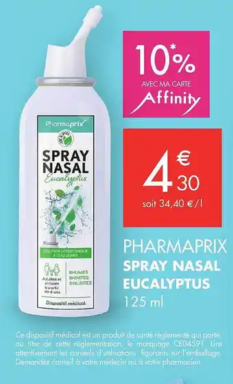 PharmaVie Spray nasal eucalyptus pharmaprix offre