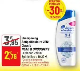 G20 Shampooing Antipelliculaire 2en1 Classic offre