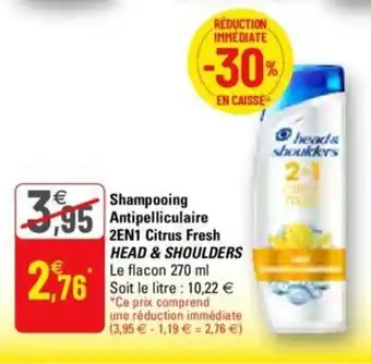 G20 Shampooing Antipelliculaire 2en1 Citrus fresh offre