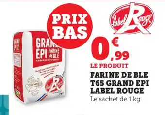 Super U Farine de Ble T65 Grand Epi Label Rouge offre