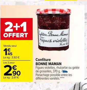 Carrefour Market Confiture Bonne Maman offre