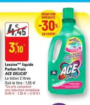 G20 Lessive liquide Parfum Frais offre