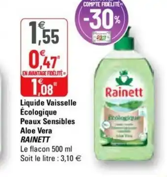 G20 Liquide Vaisselle écologique offre