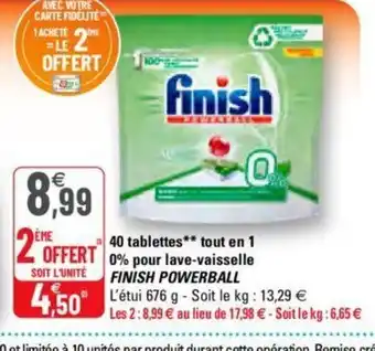 G20 40 Tablettes tout en 1 offre