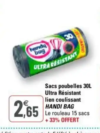 G20 Sacs poubelles 30L offre
