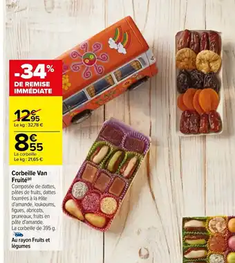 Carrefour Market Corbeille Van Fruite offre